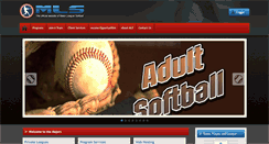 Desktop Screenshot of mlsoftball.com